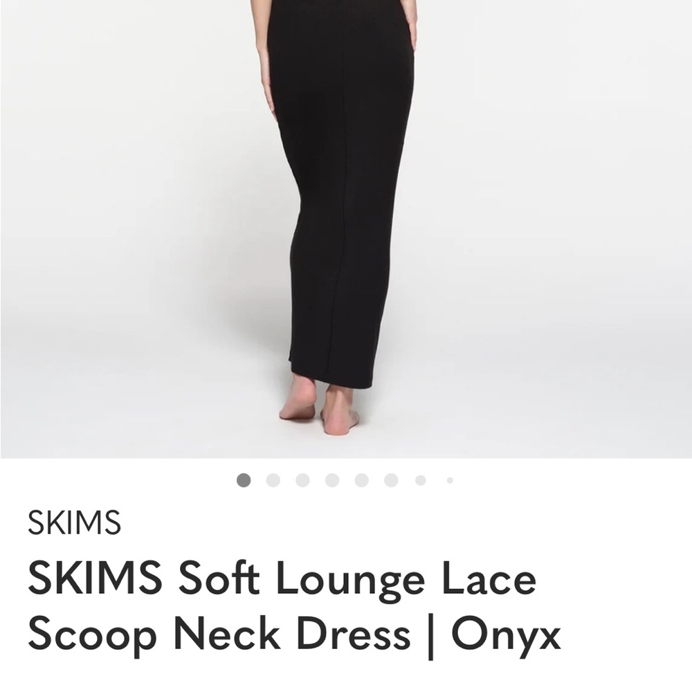 SKIMS SOFT LOUNGE LACE SCOOP NECK DRESS - Picture 2 of 5